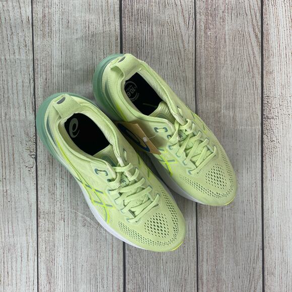 Asics Gel Kayano 31 Womens Sz 9 Wide Running Shoes Cool Matcha Light Celadon Yel - Picture 7 of 9